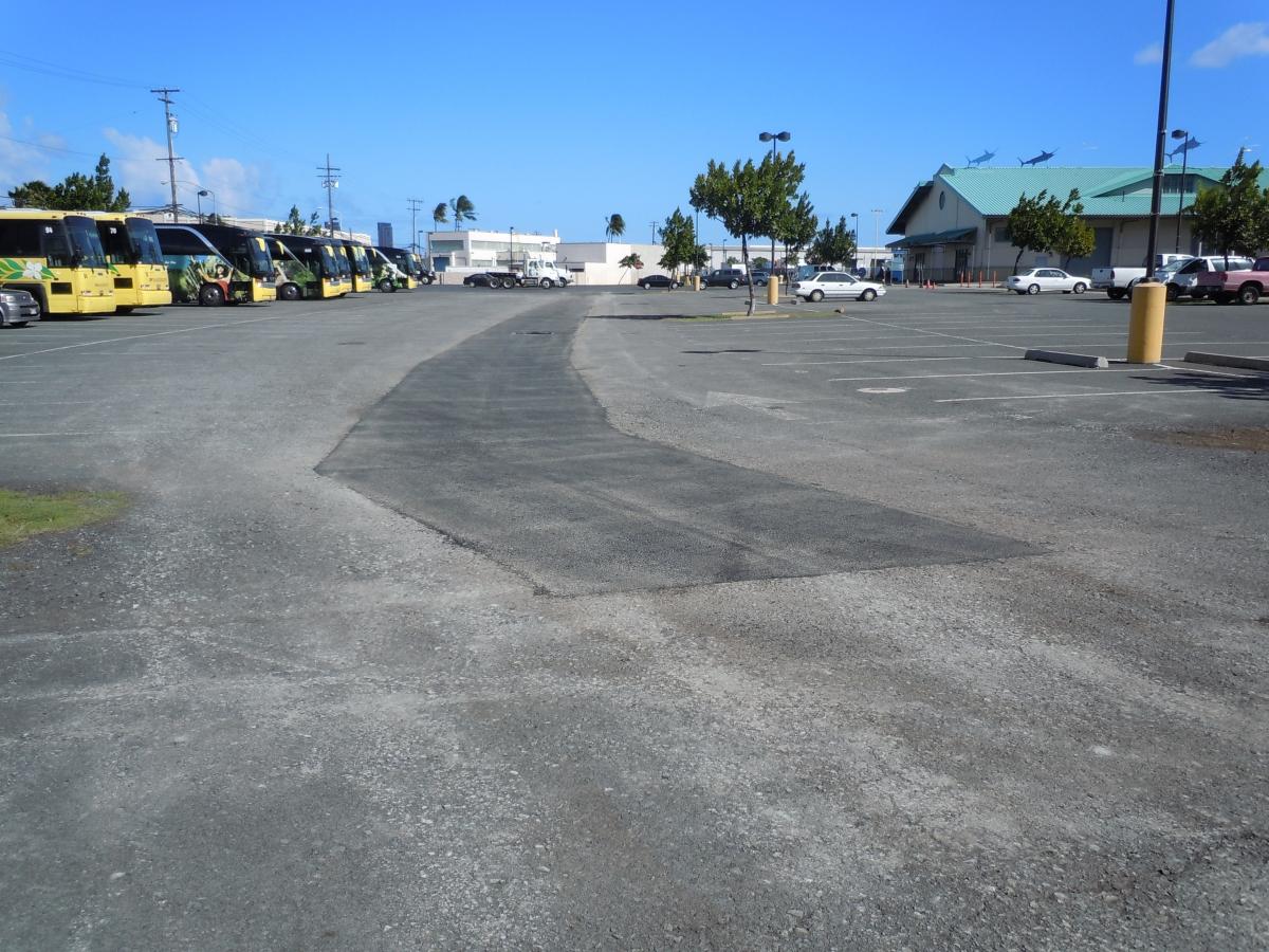 Pier 38 Parking Lot Before